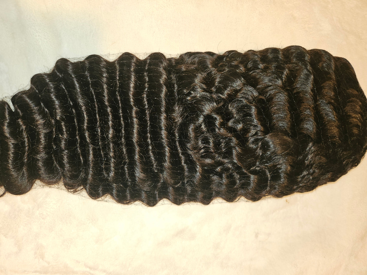 13x4 Deep Wave Transparent Front Lace Wig