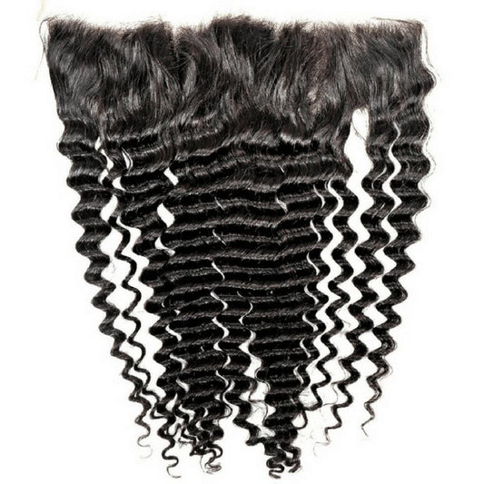 13x4 Brazilian Deep Wave Transparent Lace Frontal