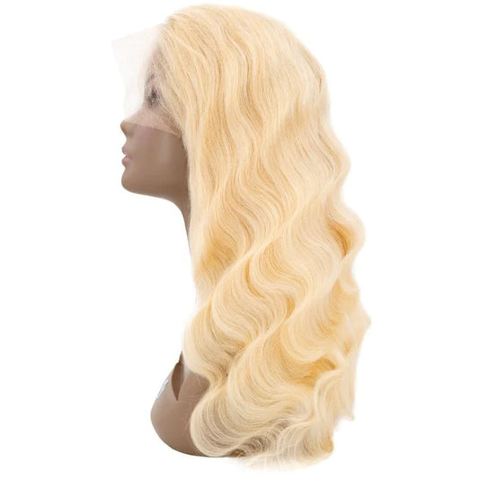 13x4 Blonde Body Wave Transparent Lace Front Wig